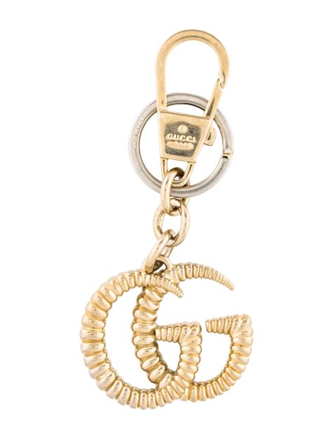 gold gucci keychain|Gucci keyrings for women.